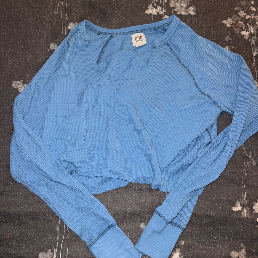 Urban Outfitters BDG Blue Long Sleeve Top Size Medium